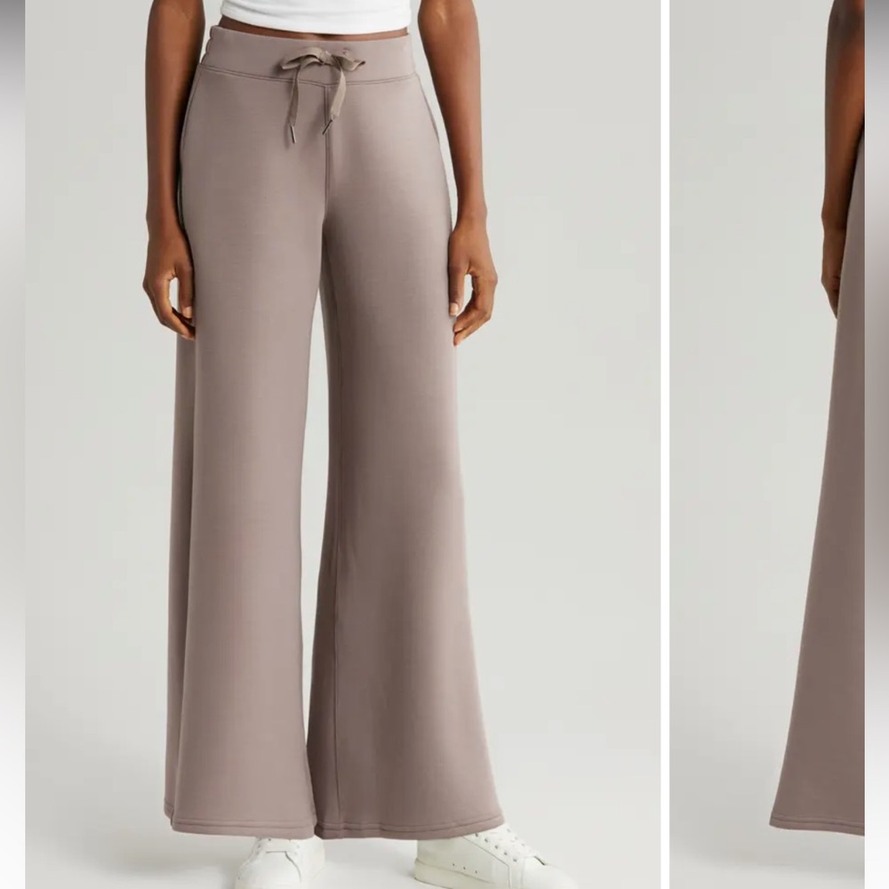 SPANX Wide-Leg Pants in Taupe